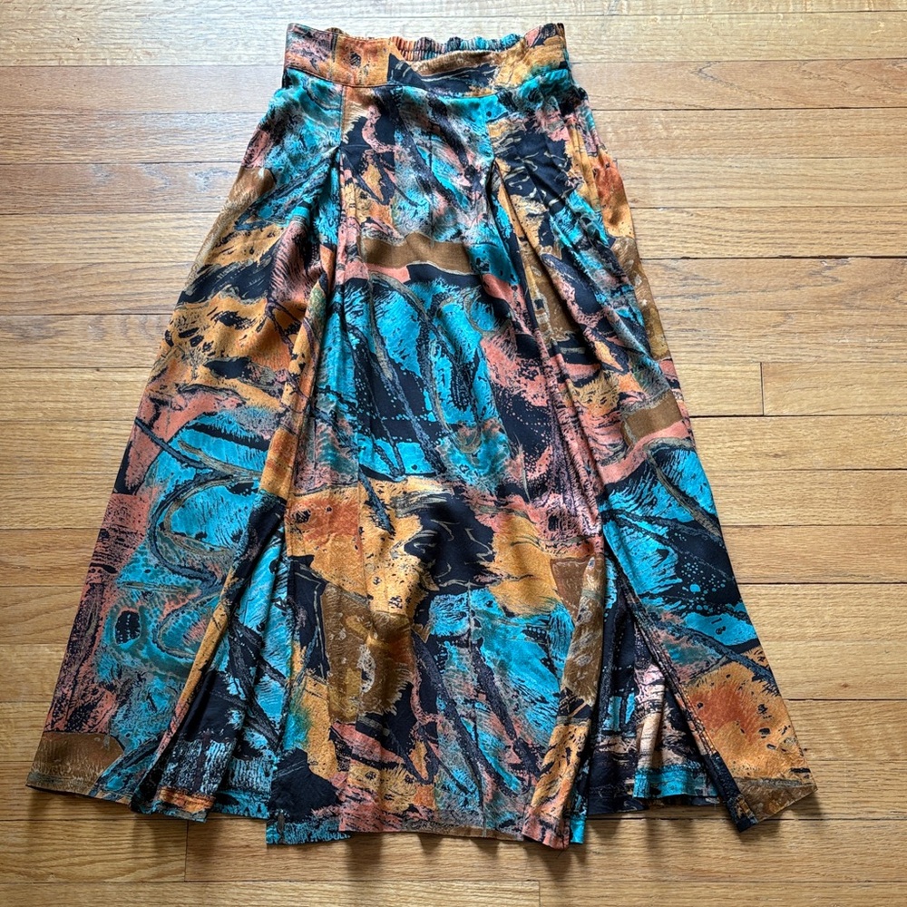 vintage colorful southwest boho skirt